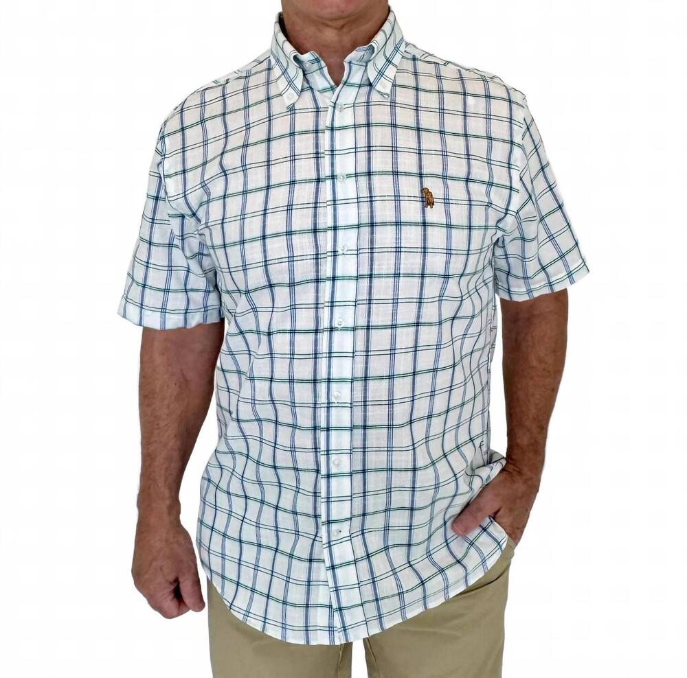 NEW SOUTHERN CASANOVA short sleeve button down shirt in island motel